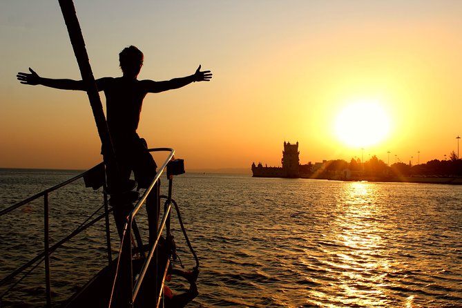 Lisbon: Daylight or Sunset on a Vintage Sailboat - Finding Santo Amaro Dock under the bridge