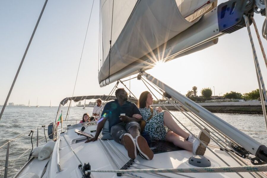 Lisbon: Daytime/Sunset/Night City Sailboat Tour with Drink - From the Discoveries Monument to Belém Tower