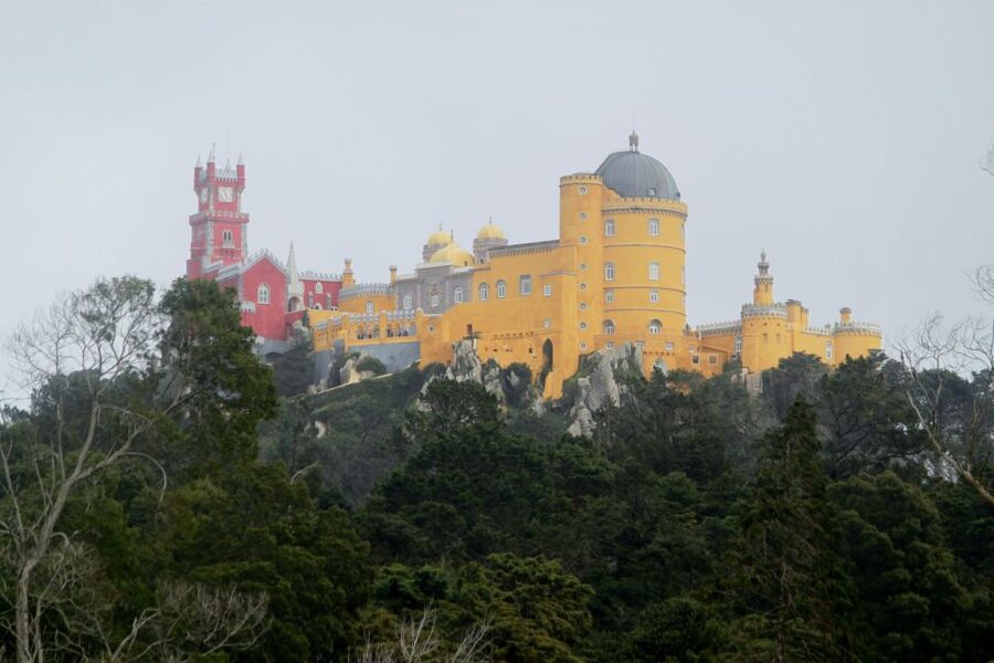 Lisbon: Full-Day Sintra and Cascais Tour - Leaving Lisbon in a nine-seater van
