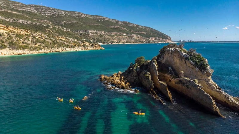 Lisbon: Kayak Tour Arrábida Natural Park, Setubal, Sesimbra - Starting at Creiro Beach