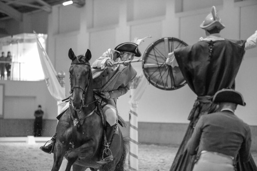 Lisbon: Morning of Equestrian Art with Lusitano Horses - Audio guide, staff, and the ticket trap
