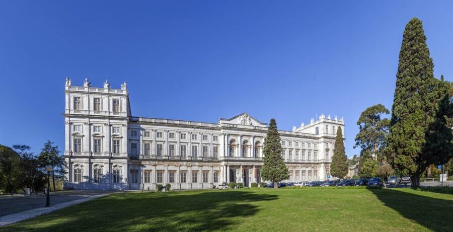 Lisbon: National Palace of Ajuda E-Ticket & City Audio Guide - Arriving at Ajuda Palace above Belém