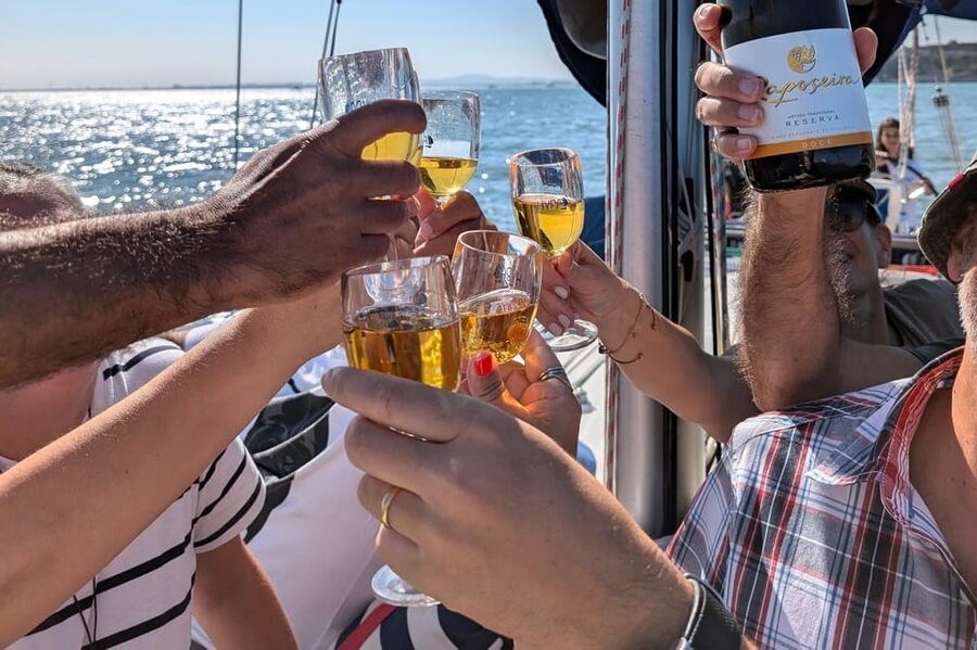 Lisbon: Private Boutique Boat Tour – Sail in Style - Cristo Rei from the water