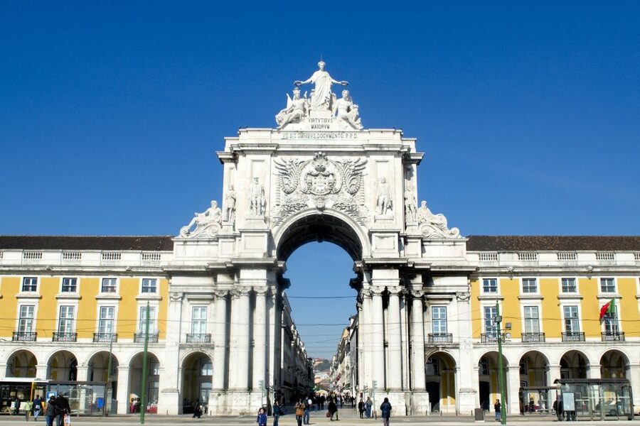 Lisbon: Private Half-Day Tour with Hotel Pickup - Baixa, Rossio, and Avenida da Liberdade show central Lisbon