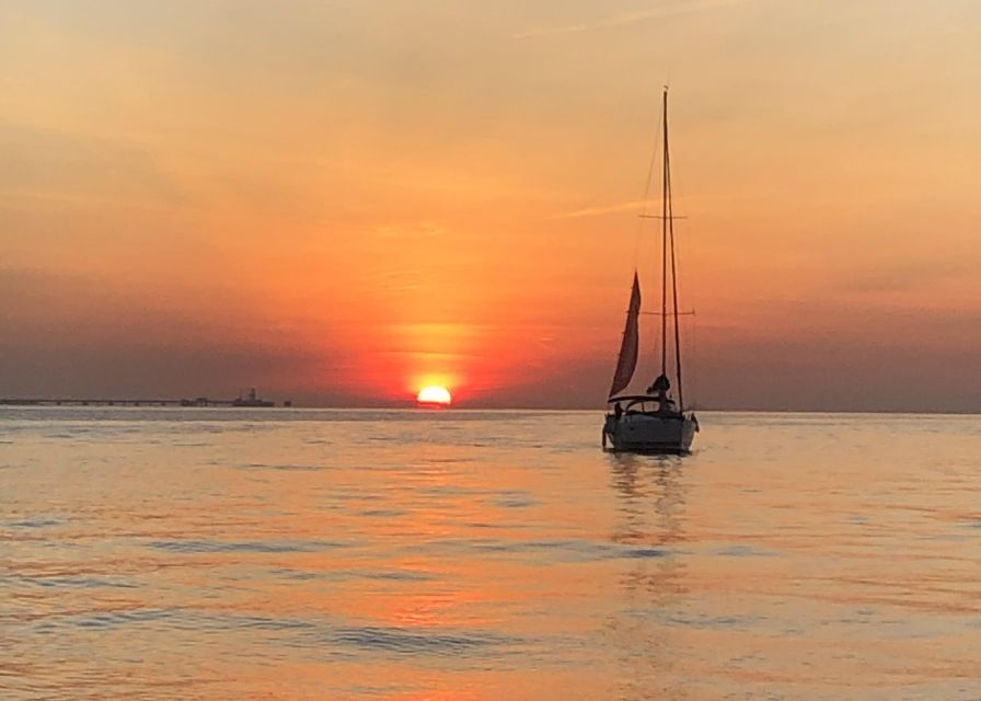 Lisbon: Private Tagus River Sunset Cruise on a Luxury Boat - The Discoveries Monument and Jerónimos Monastery