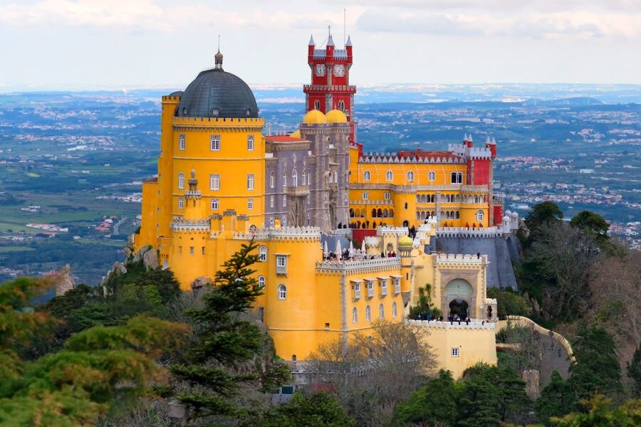 Lisbon: Private Tour Sintra, Cabo da Roca and Cascais - Pena Palace: Portugal’s most theatrical hilltop palace