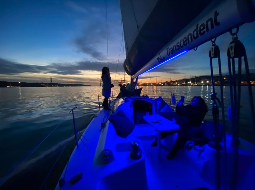Lisbon: Sailboat Tour w/ Local Guide and Open Bar Green Wine - Crossing toward Almada and Lisbon’s central waterfront