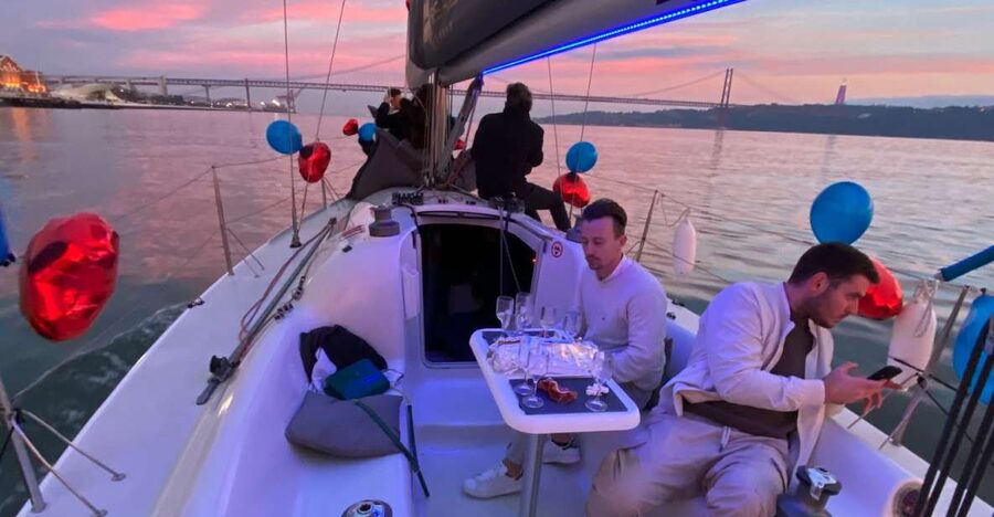 Lisbon: Sailboat Tour w/ Local Guide and Open Bar Green Wine - Starting beneath the 25 de Abril Bridge