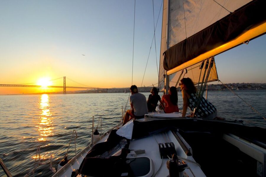 Lisbon: Sailing Tour with Wine and Snacks - Crossing Under the 25 de Abril Bridge