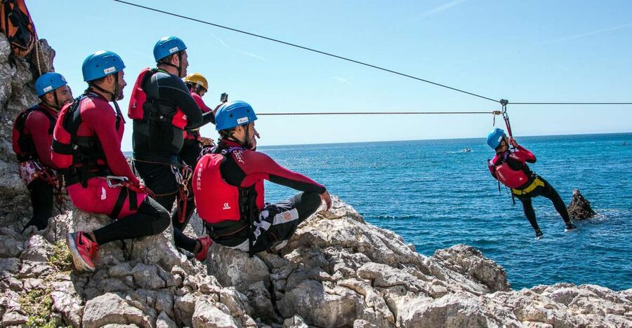 Lisbon: Sesimbra/Arrábida Natural Park Coasteering Adventure - Rappelling, climbing, and the Arrábida coast