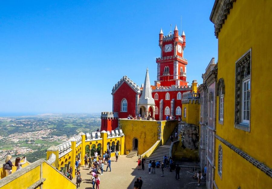 Lisbon: Sintra, Pena Palace, Cabo Roca Coast & Cascais Tour - Pena Palace: the colorful centerpiece
