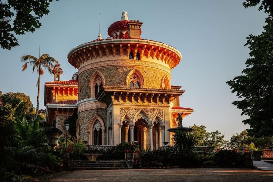 Lisbon: Sintra, Pena Palace, Regaleira & Monserrate Day Trip - Pena Palace high above Sintra