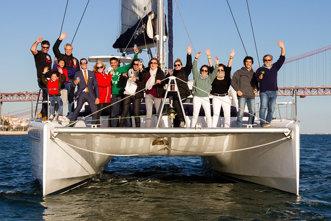Lisbon: Sunset Cruise With Drinks on Spacious Yacht - Turning beneath the 25 de Abril Bridge