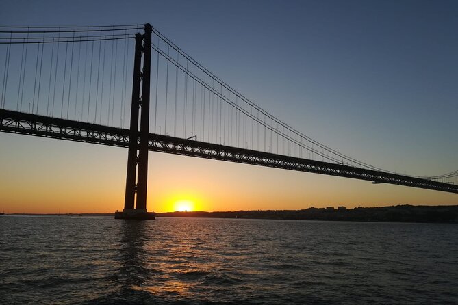 Lisbon Sunset Sailing with Portuguese Wine and History - The final light near Bugio