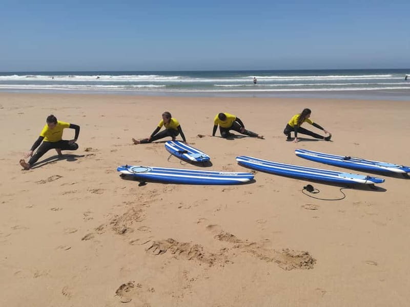 Lisbon: Surfing Lesson on Costa de Caparica Beach - Learning the surf basics on the sand