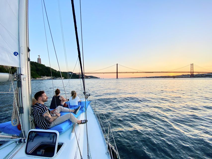 Lisbon: Tagus River Sunset Cruise with Drinks - MAAT, the bridge, and the return sail