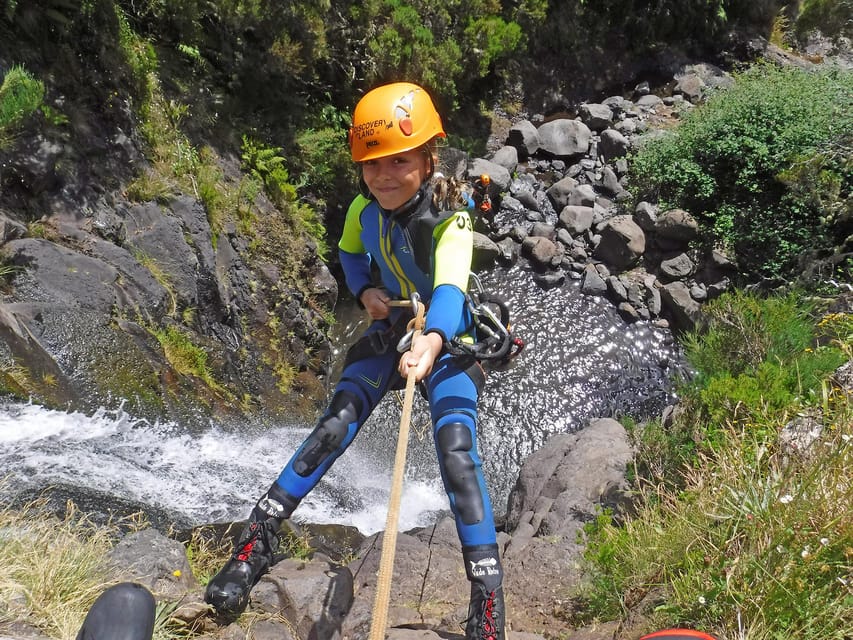 Madeira: Beginner (Level 1) Canyoning Experience - Scrambling, pools, and six waterfalls