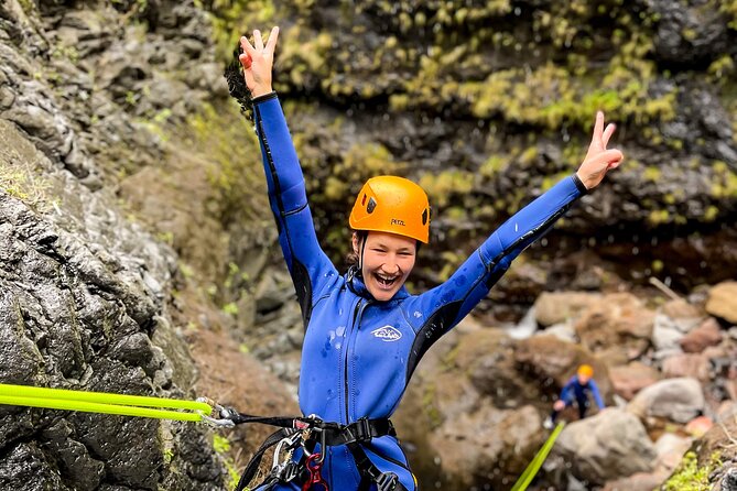 Madeira Canyoning - Beginner - Rappelling down waterfalls