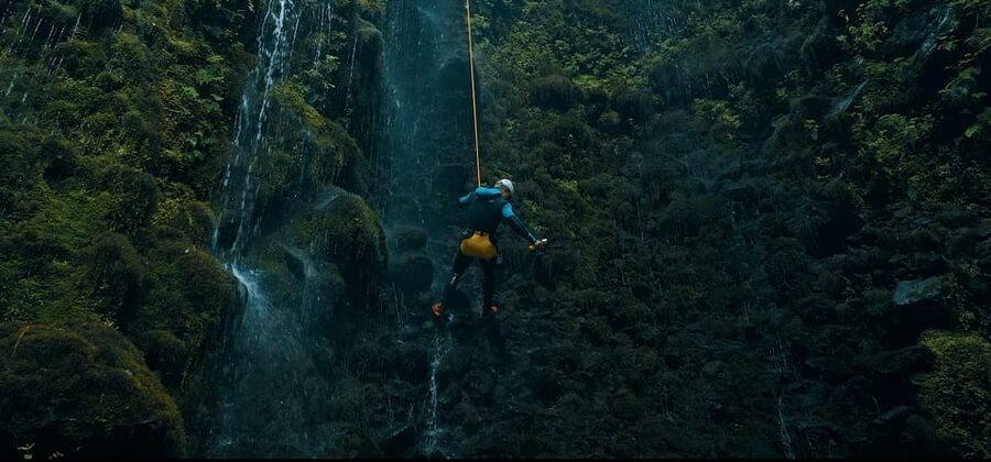 Madeira Canyoning Beginners – Easy & Fun Waterfall Adventure - Abseiling beside Madeira’s waterfalls