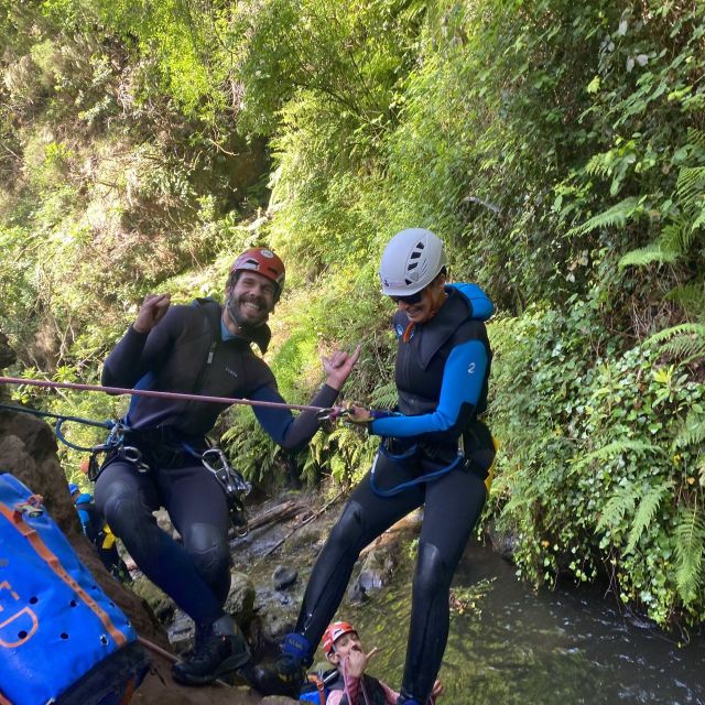 Madeira Canyoning Beginners – Easy & Fun Waterfall Adventure - Small jumps and natural water slides