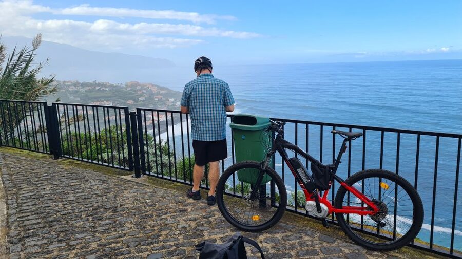 Madeira: Guided E-bike Tour of the North Coast - Laurel forest, fields, and small houses