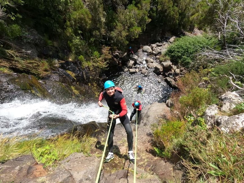 Madeira : Ribeira das Cales Canyoning (Level 1) - Getting fitted for the canyon