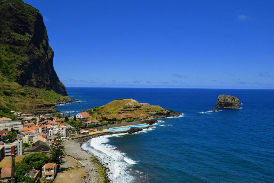 Madeira : Santana & Peaks full day tour by Open 4x4 - Porto da Cruz and the sugar cane connection