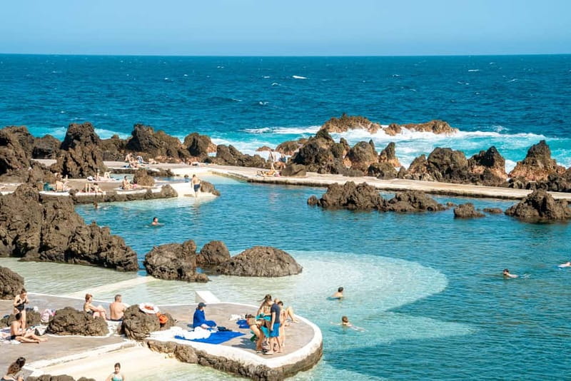 Madeira: Skywalk, Porto Moniz, Seixal, and Fanal 4WD Tour - Porto Moniz is the day’s best swimming stop