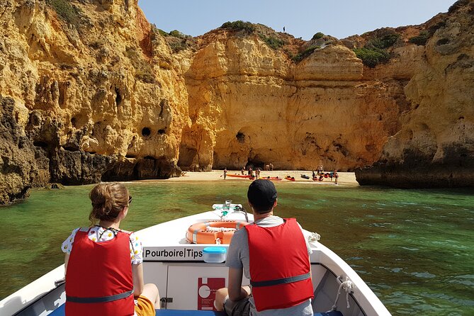 Ponta da Piedade Coastal Tour in Lagos, Algarve - A short swim in a secluded spot