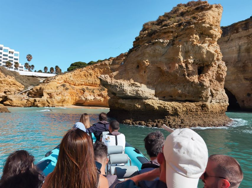 Portimão: Benagil Cave and Praia de Marinha Boat Tour - The ride back and a possible dolphin detour