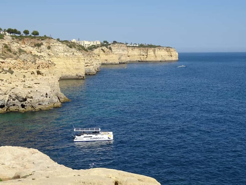 Portimão: Benagil Caves & Golden Coast Eco Catamaran Tour - Entering Benagil Cave and the Smugglers Caves