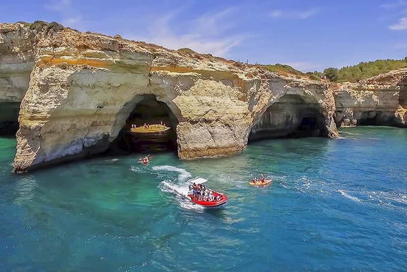 Portimão: Benagil Caves Speed Boat Tour with Sunset Option - Entering Benagil Cave by RIB
