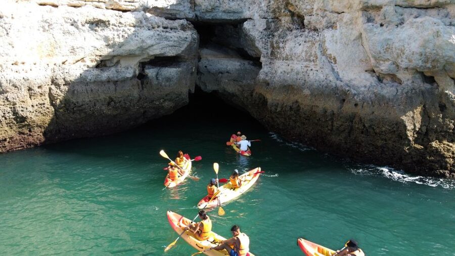 Portimão: Benagil Caves Speedboat and Kayak Guided Tour - What the $47 price gets you