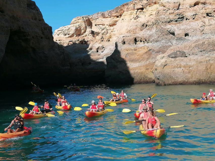 Portimão: Kayak Tour of Benagil Caves - Paddling through the smaller caves and coves