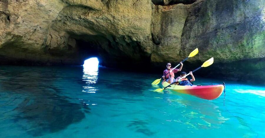 Portimão: Kayak Tour of Benagil Caves - Leaving Portimão by catamaran