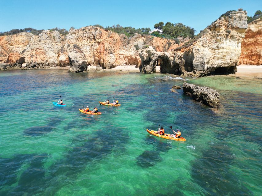 Portimão: Small Group Kayak Cave and Cliff Tour - Two hours beside Portimão’s colorful cliffs