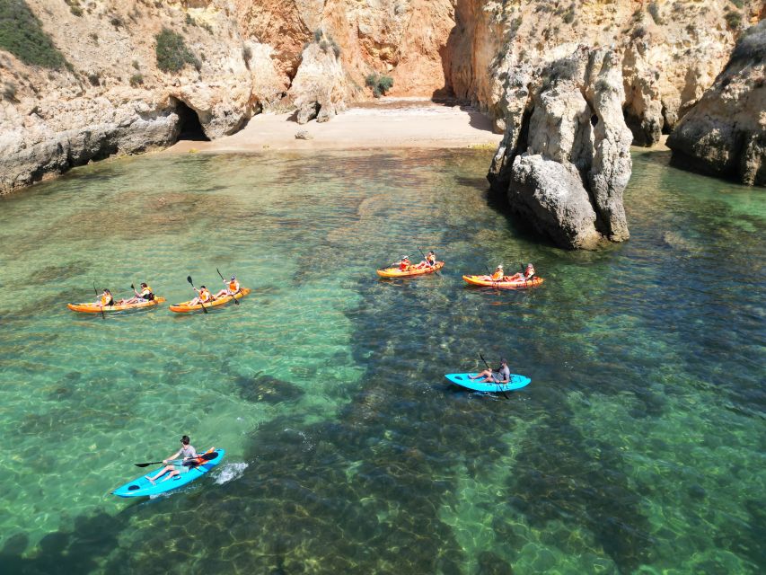 Portimão: Small Group Kayak Cave and Cliff Tour - A gentle launch, with a few stairs to handle