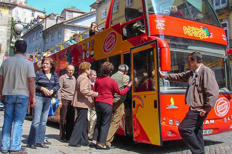 Porto: City Sightseeing Hop-On Hop-Off Bus Tour - The Blue Line across the Douro to Gaia