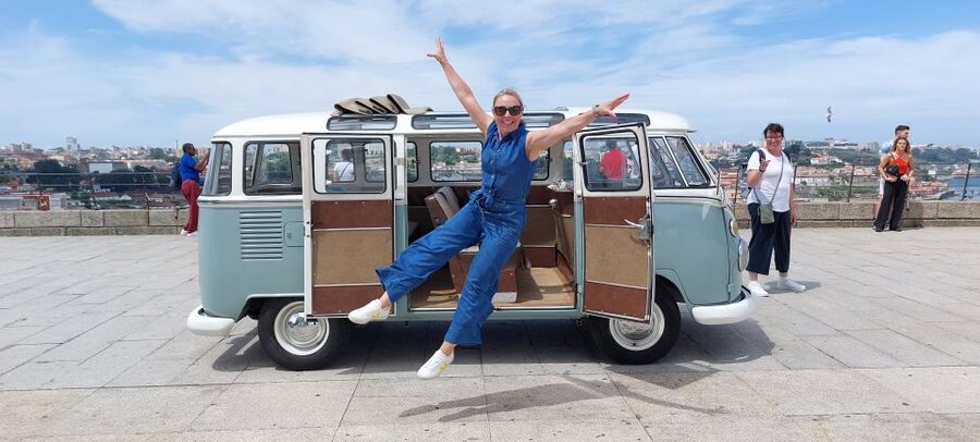 Porto: Private Sightseeing Tour by VW Kombi (2–8 People) - The route from central Porto to the Atlantic