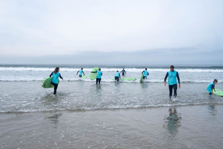 Porto: Surf Lesson with Transportation at Ocean Origin - The physical side of learning to surf