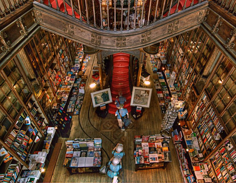 Porto: Walking Tour, Lello Bookshop, Boat and Cable Car - Inside Livraria Lello for about 40 minutes