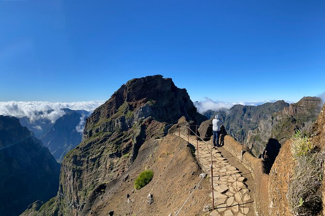 PR1 Sunrise Pico do Arieiro Self-Guided Hiking Transfer - The Stairway to Heaven section of PR1