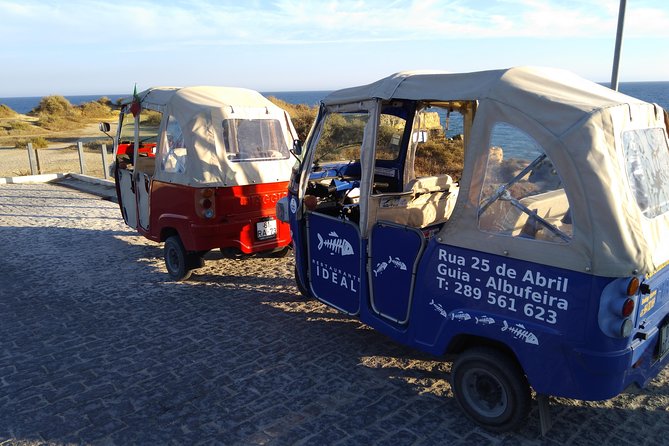 Private Guided Tuk Tuk Tour with pick-up and drop-off in Albufeira - Praia dos Arrifes: A Short Scenic Beach Stop