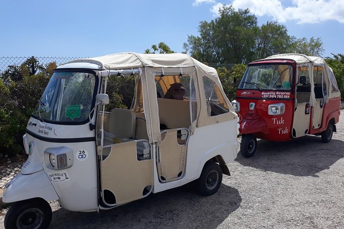 Private Guided Tuk-Tuk Tour with Pick-Up and Drop-Off of Albufeira - Coastal Cliffs, Beaches, and Photo Stops