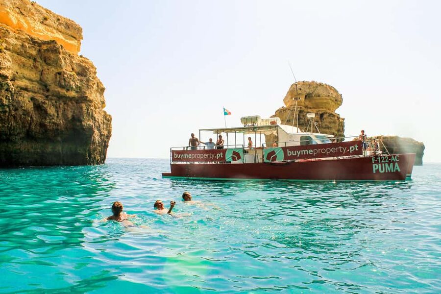 Quarteira: Benagil Cave Boat Trip with Beach BBQ and Kayak - Setting out from Quarteira and Vilamoura