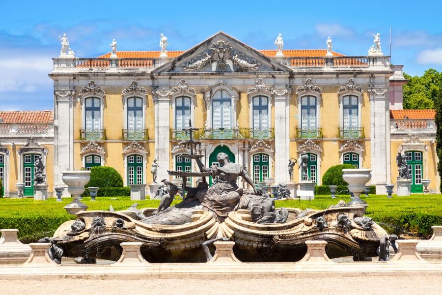 Queluz National Palace & Gardens Ticket - The formal gardens, fountains, and tile-lined canal