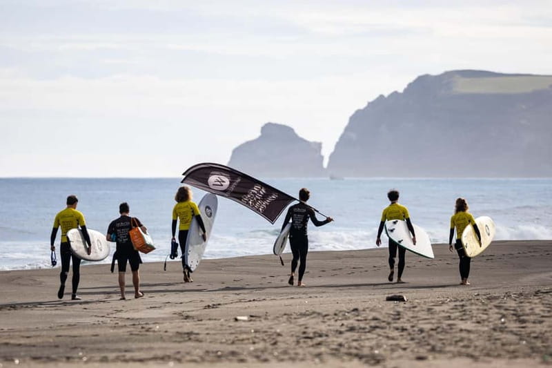 Ribeira Grande, Azores: Group Surf Lessons - From sand practice to the white water