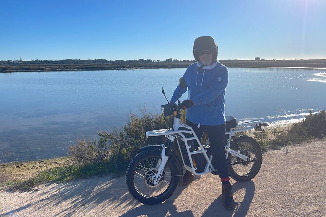 Ride through Paradise: Faro Island Electric 2x2 bike Tour - Ria Formosa, flamingos, storks, and salt flats