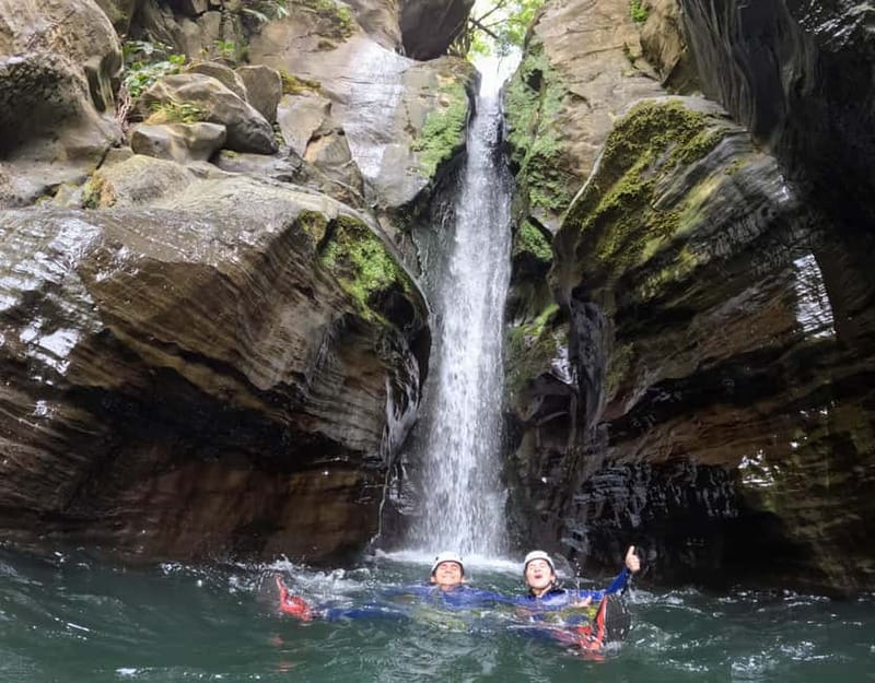 São Miguel: AdventurePark Canyoning Salto do Cabrito, Azores - Jumps, slides, and a zipline in one route