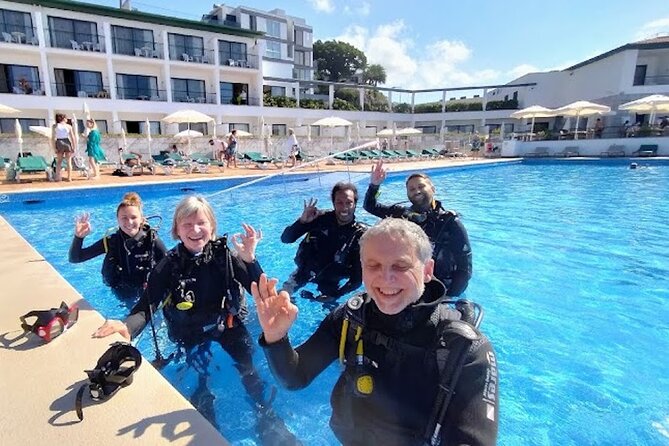 Scuba Diving Experience in Madeira - Entering the sea near Funchal